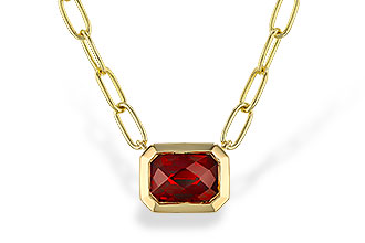 M311-14616: NECKLACE 1.45 GARNET (18")