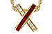 M311-17298: NECKLACE .53 TW RUBY .70 TGW