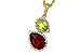 M311-17316: NECKLACE 2.74 SEMI-PREC (GAR,PER) 2.95 TGW