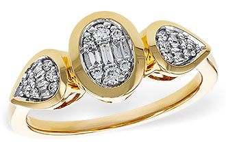 M311-17343: LDS DIA RG .07 TW BAGUETTE .17 TW