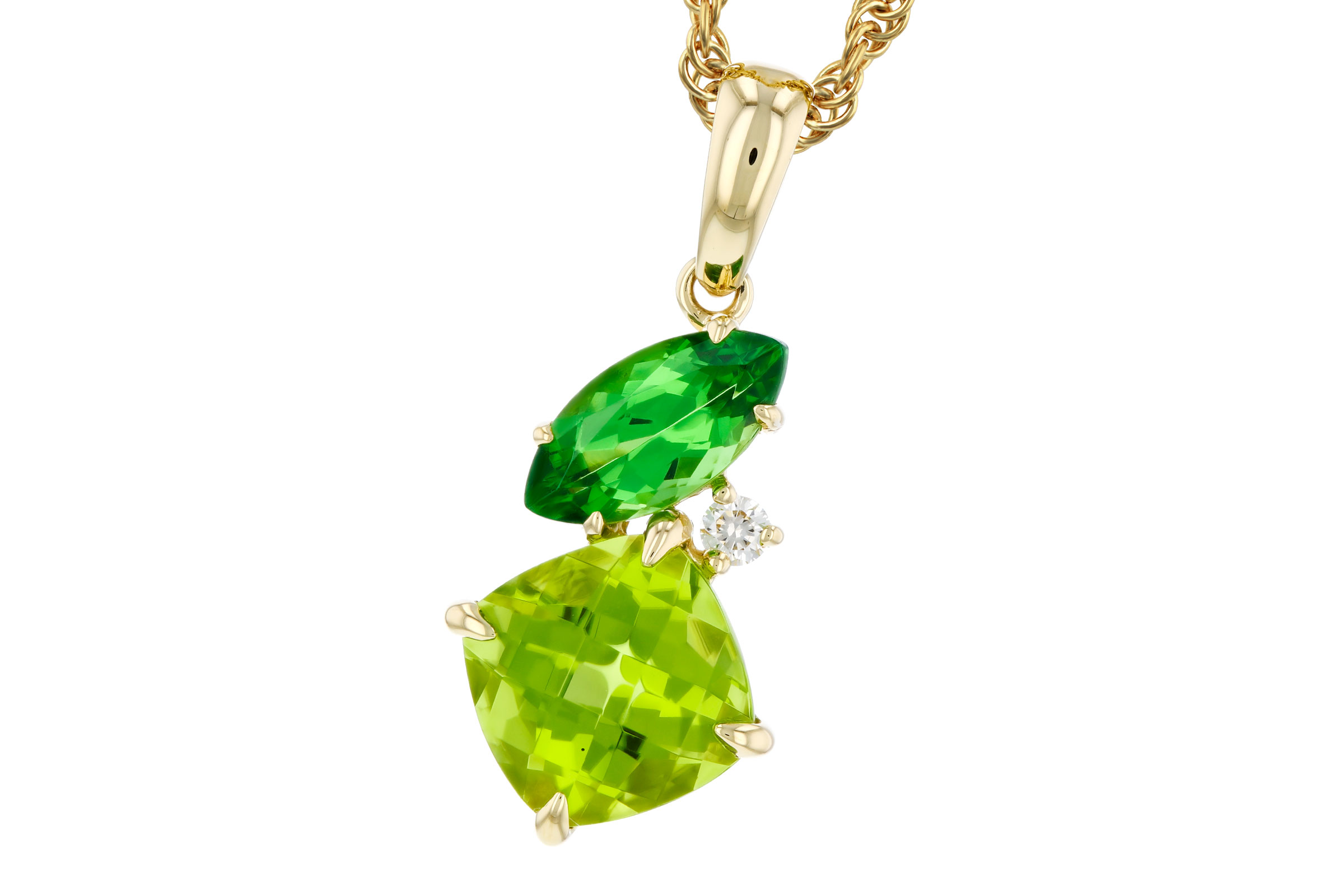 M312-02752: NECKLACE 1.97 TW SEMI-PREC (PER,TSAV) 2.00 TGW